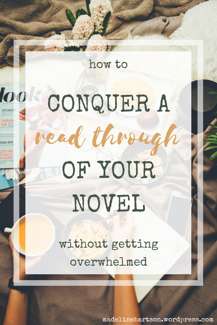 how to read through your novel, tips for editing and revising your story